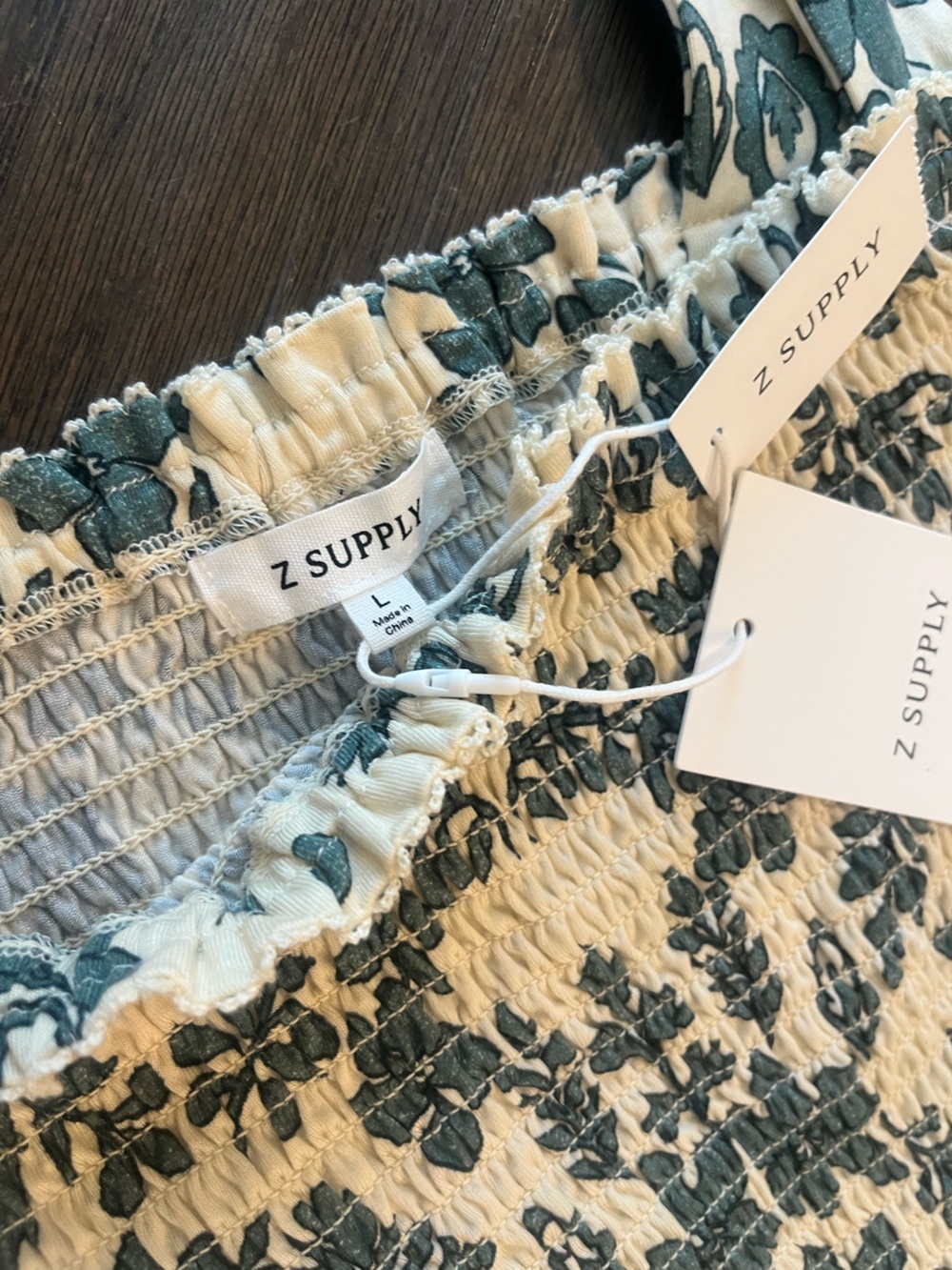 NWT Z Supply Leya Tera Paisley Smocked Top and Skirt Set | Everglade | Size L - Picture 10 of 11